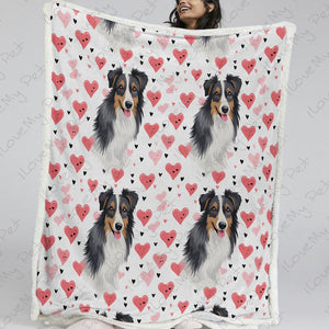 Infinite Australian Shepherd Love Soft Warm Fleece Blanket-Blanket-Australian Shepherd, Blankets, Home Decor-13