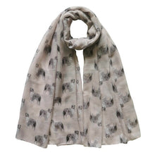 Load image into Gallery viewer, Image of australian shepherd scarf in the color beige