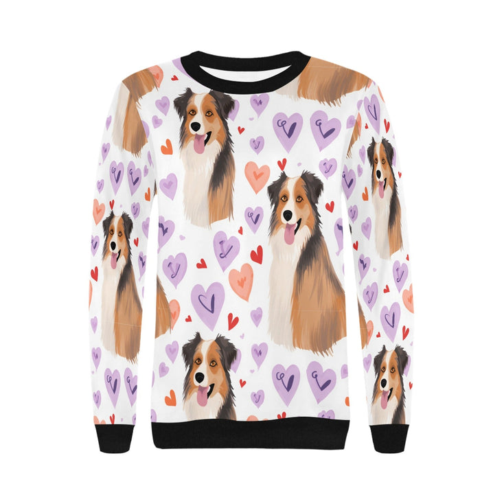 Infinite Australian Shepherd Love Women's Sweatshirt-Apparel-Apparel, Australian Shepherd, Shirt, Sweatshirt-4