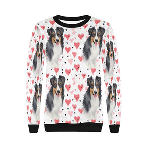 Infinite Australian Shepherd Love Women's Sweatshirt-Apparel-Apparel, Australian Shepherd, Shirt, Sweatshirt-4