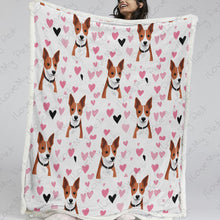 Load image into Gallery viewer, Infinite Basenji Love Soft Warm Fleece Blanket-Blanket-Basenji, Blankets, Home Decor-13