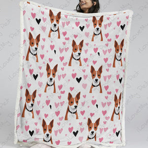 Infinite Basenji Love Soft Warm Fleece Blanket-Blanket-Basenji, Blankets, Home Decor-13