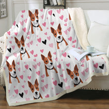 Load image into Gallery viewer, Infinite Basenji Love Soft Warm Fleece Blanket-Blanket-Basenji, Blankets, Home Decor-Small-1