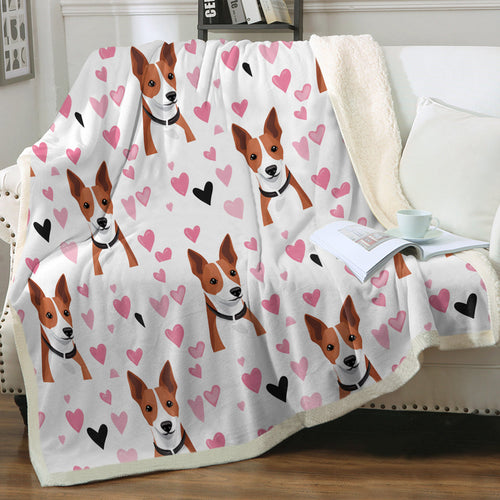 Infinite Basenji Love Soft Warm Fleece Blanket-Blanket-Basenji, Blankets, Home Decor-Small-1
