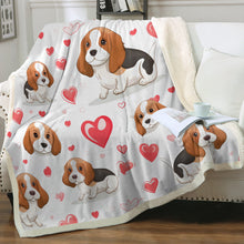Load image into Gallery viewer, Infinite Beagle Love Soft Warm Fleece Blanket-Blanket-Beagle, Blankets, Home Decor-Small-1