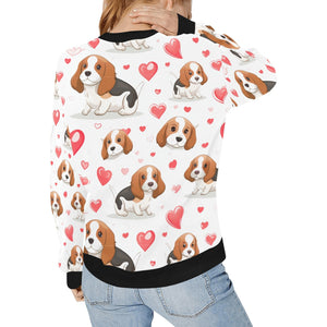 Infinite Beagle Love Women's Sweatshirt-Apparel-Apparel, Beagle, Shirt, Sweatshirt-2