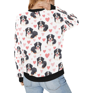 Infinite Bernese Mountain Dog Love Women's Sweatshirt-Apparel-Apparel, Bernese Mountain Dog, Shirt, Sweatshirt-2