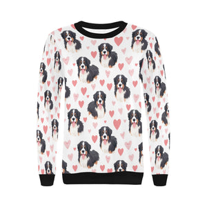 Infinite Bernese Mountain Dog Love Women's Sweatshirt-Apparel-Apparel, Bernese Mountain Dog, Shirt, Sweatshirt-3