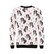 Load image into Gallery viewer, Infinite Bernese Mountain Dog Love Women&#39;s Sweatshirt-Apparel-Apparel, Bernese Mountain Dog, Shirt, Sweatshirt-4