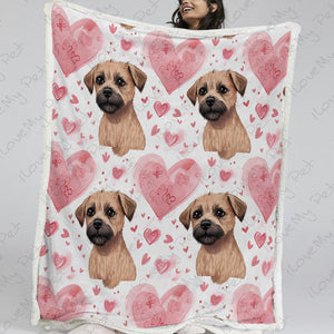 Infinite Border Terrier Love Soft Warm Fleece Blanket-Blanket-Blankets, Border Terrier, Home Decor-13