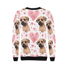 Load image into Gallery viewer, Infinite Border Terrier Love Women&#39;s Sweatshirt-Apparel-Apparel, Border Terrier, Shirt, Sweatshirt-2