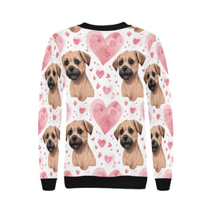 Infinite Border Terrier Love Women's Sweatshirt-Apparel-Apparel, Border Terrier, Shirt, Sweatshirt-2
