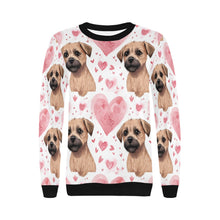 Load image into Gallery viewer, Infinite Border Terrier Love Women&#39;s Sweatshirt-Apparel-Apparel, Border Terrier, Shirt, Sweatshirt-3