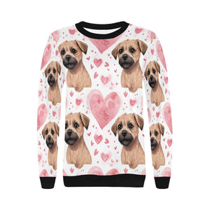 Infinite Border Terrier Love Women's Sweatshirt-Apparel-Apparel, Border Terrier, Shirt, Sweatshirt-3