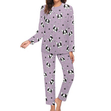 Load image into Gallery viewer, Infinite Boston Terrier Love Women&#39;s Soft Pajama Set - 4 Colors-Pajamas-Apparel, Boston Terrier, Pajamas-11
