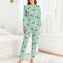 Load image into Gallery viewer, Infinite Boston Terrier Love Women&#39;s Soft Pajama Set - 4 Colors-Pajamas-Apparel, Boston Terrier, Pajamas-14