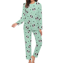 Load image into Gallery viewer, Infinite Boston Terrier Love Women&#39;s Soft Pajama Set - 4 Colors-Pajamas-Apparel, Boston Terrier, Pajamas-19