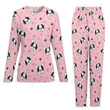 Load image into Gallery viewer, Infinite Boston Terrier Love Women&#39;s Soft Pajama Set - 4 Colors-Pajamas-Apparel, Boston Terrier, Pajamas-2
