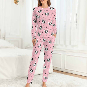 Infinite Boston Terrier Love Women's Soft Pajama Set - 4 Colors-Pajamas-Apparel, Boston Terrier, Pajamas-3