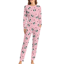 Load image into Gallery viewer, Infinite Boston Terrier Love Women&#39;s Soft Pajama Set - 4 Colors-Pajamas-Apparel, Boston Terrier, Pajamas-5