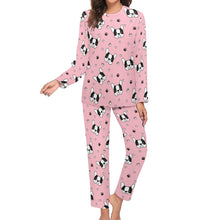Load image into Gallery viewer, Infinite Boston Terrier Love Women&#39;s Soft Pajama Set - 4 Colors-Pajamas-Apparel, Boston Terrier, Pajamas-6