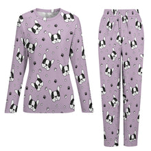 Load image into Gallery viewer, Infinite Boston Terrier Love Women&#39;s Soft Pajama Set - 4 Colors-Pajamas-Apparel, Boston Terrier, Pajamas-9