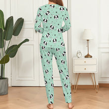 Load image into Gallery viewer, Infinite Boston Terrier Love Women&#39;s Soft Pajama Set - 4 Colors-Pajamas-Apparel, Boston Terrier, Pajamas-XS-PaleTurquoise-13