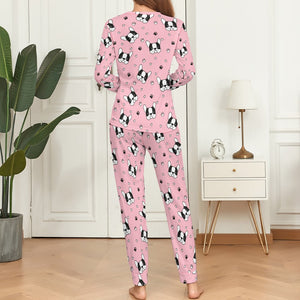 Infinite Boston Terrier Love Women's Soft Pajama Set - 4 Colors-Pajamas-Apparel, Boston Terrier, Pajamas-XS-Pink-1