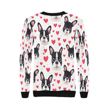 Load image into Gallery viewer, Infinite Boston Terrier Love Women&#39;s Sweatshirt-Apparel-Apparel, Boston Terrier, Shirt, Sweatshirt-2