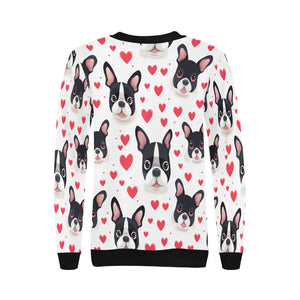 Infinite Boston Terrier Love Women's Sweatshirt-Apparel-Apparel, Boston Terrier, Shirt, Sweatshirt-2