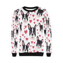 Load image into Gallery viewer, Infinite Boston Terrier Love Women&#39;s Sweatshirt-Apparel-Apparel, Boston Terrier, Shirt, Sweatshirt-3