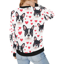 Load image into Gallery viewer, Infinite Boston Terrier Love Women&#39;s Sweatshirt-Apparel-Apparel, Boston Terrier, Shirt, Sweatshirt-4