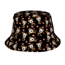Load image into Gallery viewer, Infinite Boxer Love Bucket Hat-Hats &amp; Caps-Black-One Size-17