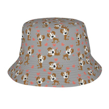 Load image into Gallery viewer, Infinite Boxer Love Bucket Hat-Hats &amp; Caps-Gray-One Size-41