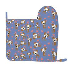 Load image into Gallery viewer, Infinite Boxer Love Oven Glove-Kitchen Decor-Blue-One Size-9