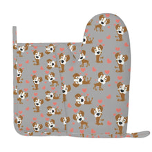 Load image into Gallery viewer, Infinite Boxer Love Oven Glove-Kitchen Decor-Gray-One Size-1