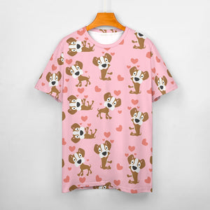 Infinite Boxer Love Soft All Over Print Women's Cotton T-Shirt - 4 Colors-Apparel-Apparel, Boxer, Shirt, T Shirt-10