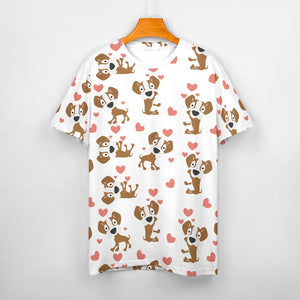 Infinite Boxer Love Soft All Over Print Women's Cotton T-Shirt - 4 Colors-Apparel-Apparel, Boxer, Shirt, T Shirt-4