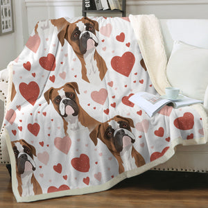 Infinite Boxer Love Soft Warm Fleece Blanket-Blanket-Blankets, Boxer, Home Decor-14