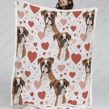 Load image into Gallery viewer, Infinite Boxer Love Soft Warm Fleece Blanket-Blanket-Blankets, Boxer, Home Decor-2