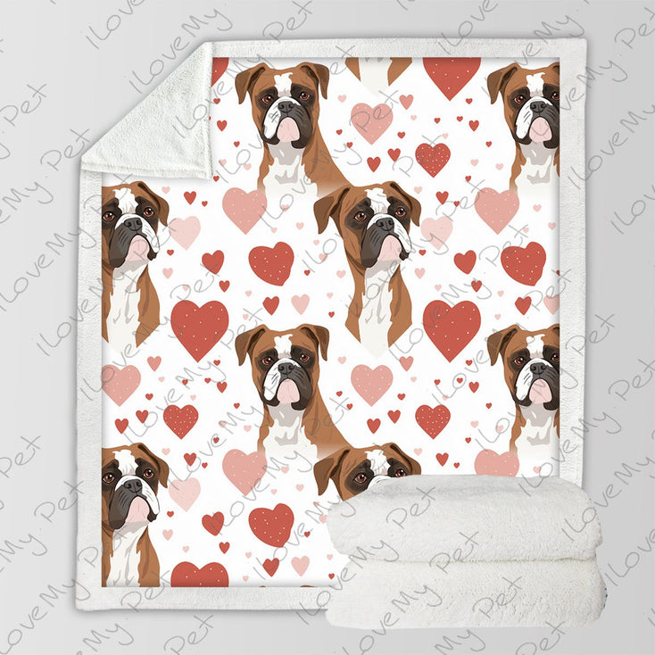 Infinite Boxer Love Soft Warm Fleece Blanket-Blanket-Blankets, Boxer, Home Decor-3