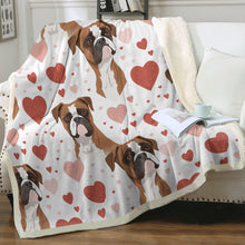 Load image into Gallery viewer, Infinite Boxer Love Soft Warm Fleece Blanket-Blanket-Blankets, Boxer, Home Decor-Small-1
