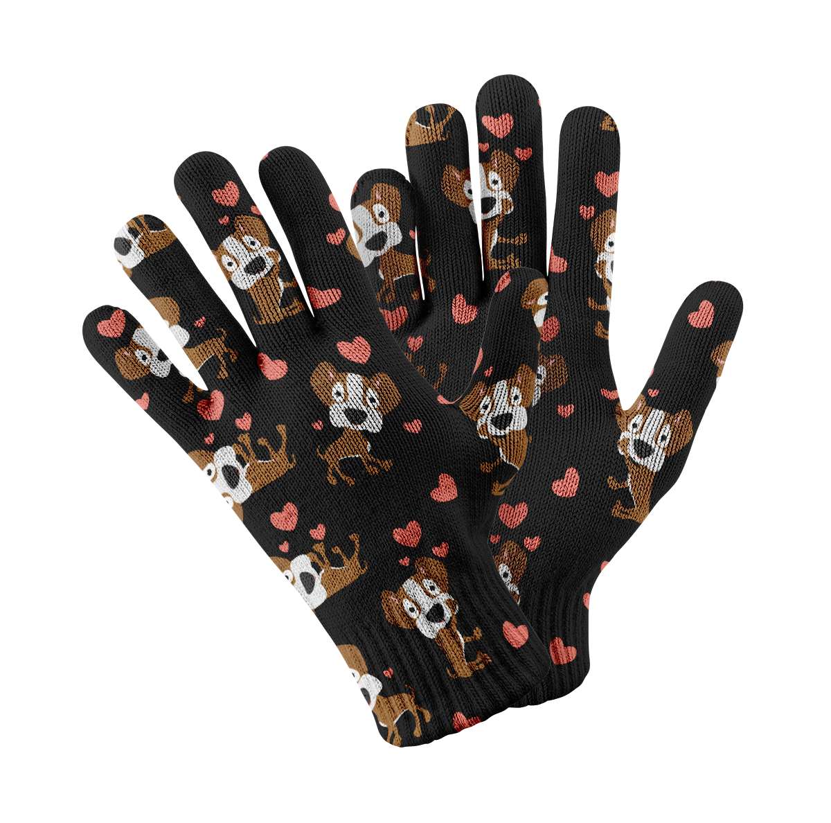 Infinite Boxer Love Touch Screen Gloves Black 3