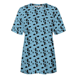 Infinite Bull Terrier Love All Over Print Women's Cotton T-Shirt - 4 Colors-Apparel-Apparel, Bull Terrier, Shirt, T Shirt-13
