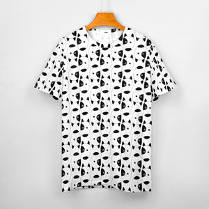 Infinite Bull Terrier Love All Over Print Women's Cotton T-Shirt - 4 Colors-Apparel-Apparel, Bull Terrier, Shirt, T Shirt-5