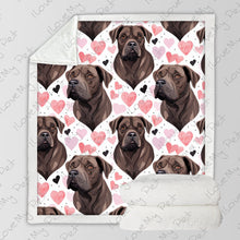 Load image into Gallery viewer, Infinite Cane Corso Love Soft Warm Fleece Blanket-Blanket-Blankets, Cane Corso, Home Decor-12