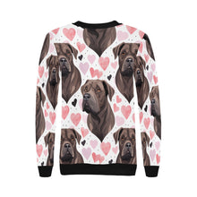Load image into Gallery viewer, Infinite Cane Corso Love Women&#39;s Sweatshirt-Apparel-Apparel, Cane Corso, Shirt, Sweatshirt-2