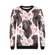 Load image into Gallery viewer, Infinite Cane Corso Love Women&#39;s Sweatshirt-Apparel-Apparel, Cane Corso, Shirt, Sweatshirt-3