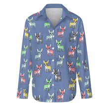 Load image into Gallery viewer, Infinite Chihuahua Love Women&#39;s Shirt-Apparel-Apparel,Chihuahua,Dog Mom Gifts,Shirt-S-CornflowerBlue-5