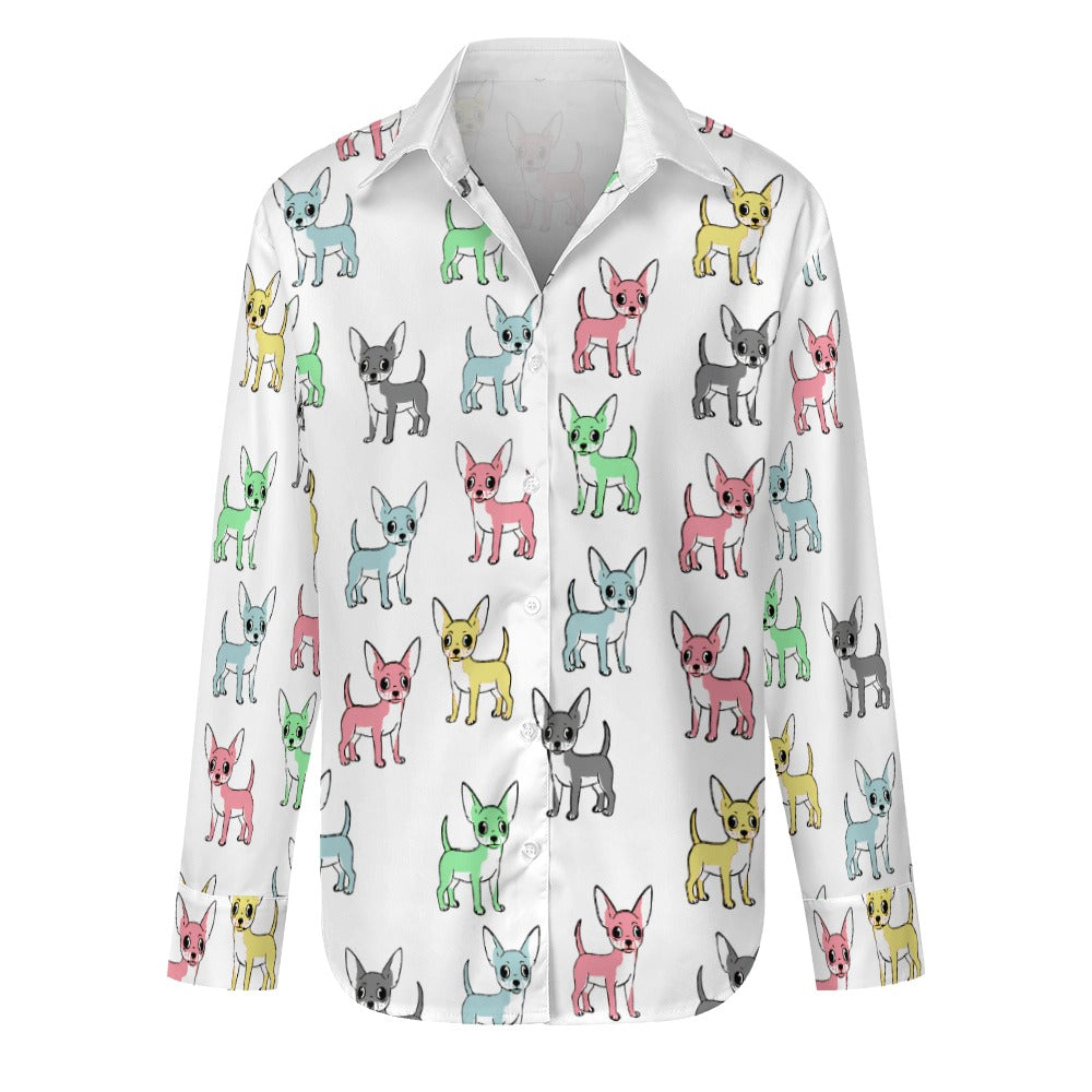 Infinite Chihuahua Love Women's Shirt-Apparel-Apparel,Chihuahua,Dog Mom Gifts,Shirt-S-White-1